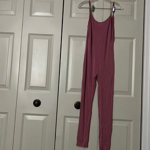 Pink/Blush Fashion Nova strapless jumpsuit